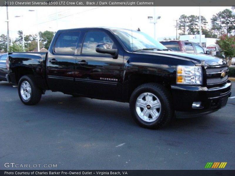Black / Dark Cashmere/Light Cashmere 2010 Chevrolet Silverado 1500 LTZ Crew Cab