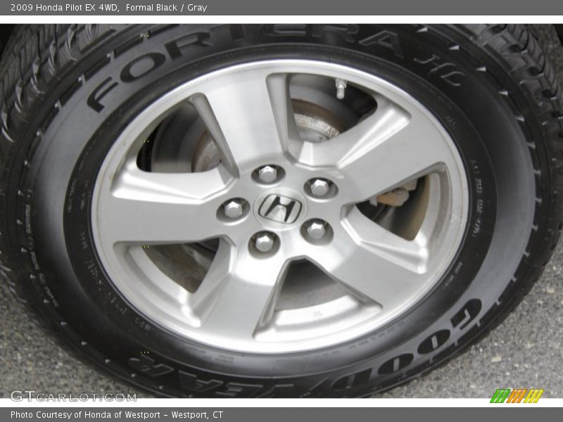 Formal Black / Gray 2009 Honda Pilot EX 4WD