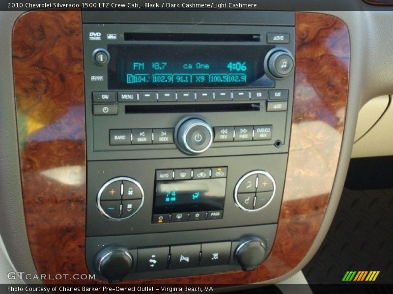 Black / Dark Cashmere/Light Cashmere 2010 Chevrolet Silverado 1500 LTZ Crew Cab