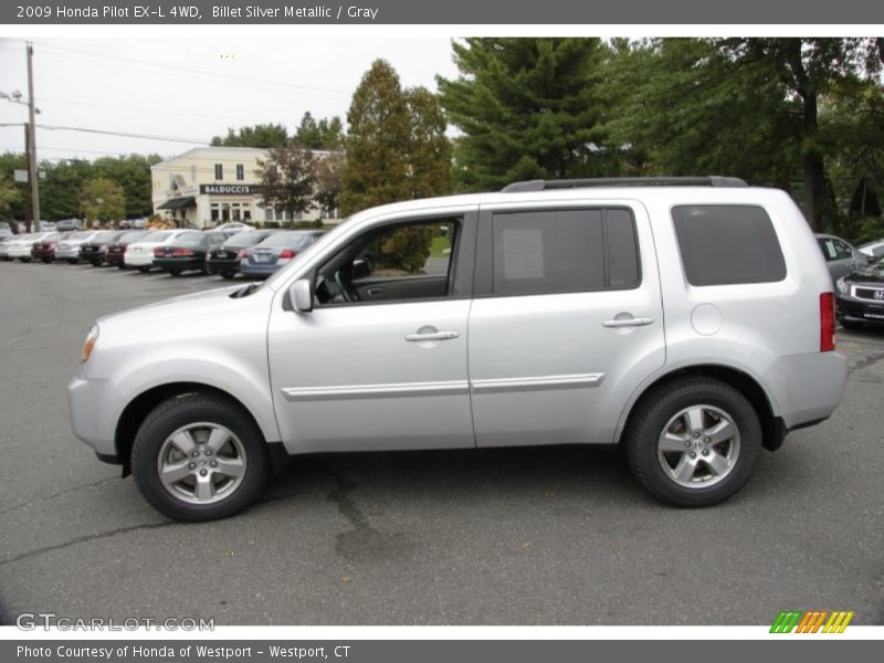 Billet Silver Metallic / Gray 2009 Honda Pilot EX-L 4WD