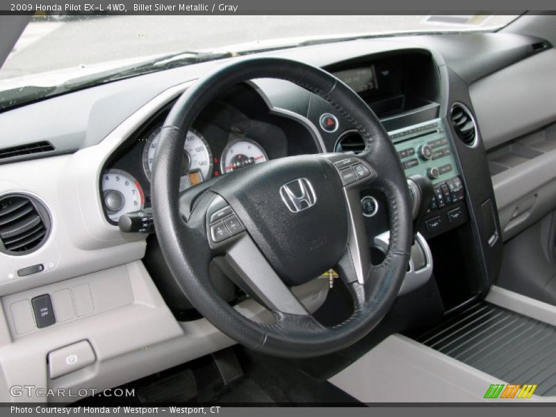 Billet Silver Metallic / Gray 2009 Honda Pilot EX-L 4WD