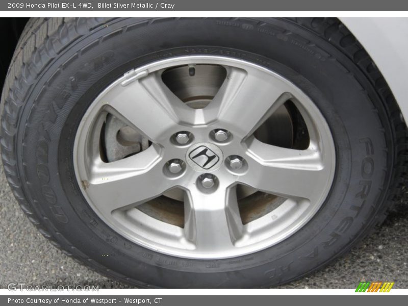 Billet Silver Metallic / Gray 2009 Honda Pilot EX-L 4WD