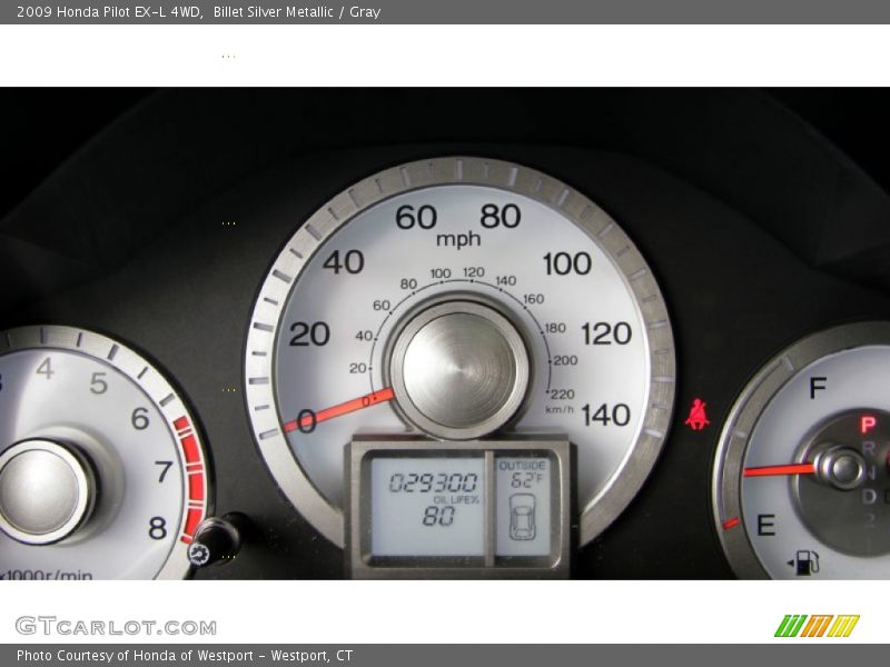 Billet Silver Metallic / Gray 2009 Honda Pilot EX-L 4WD