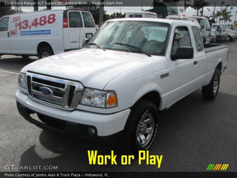 Oxford White / Medium Dark Flint 2006 Ford Ranger XLT SuperCab