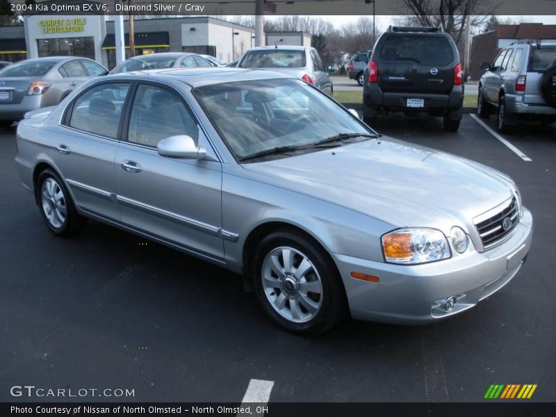 Diamond Silver / Gray 2004 Kia Optima EX V6