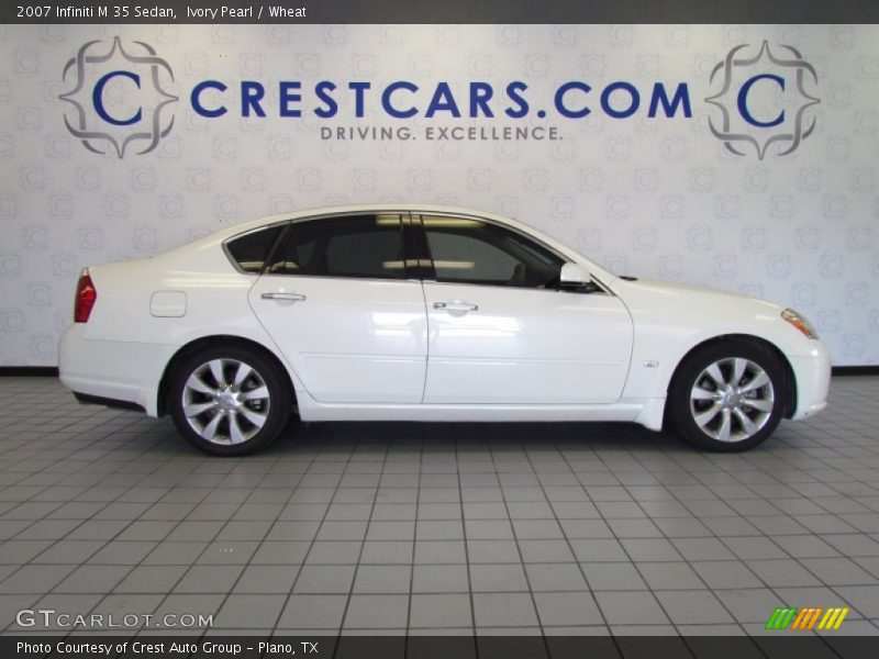 Ivory Pearl / Wheat 2007 Infiniti M 35 Sedan