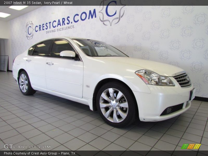 Ivory Pearl / Wheat 2007 Infiniti M 35 Sedan