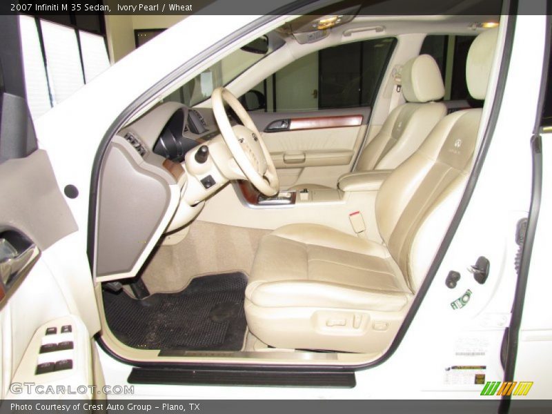 Ivory Pearl / Wheat 2007 Infiniti M 35 Sedan