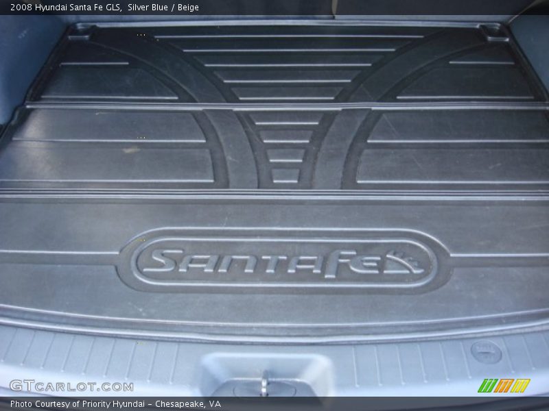Silver Blue / Beige 2008 Hyundai Santa Fe GLS