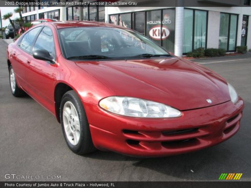 Inferno Red Tinted Pearlcoat / Dark Slate Gray 2002 Dodge Intrepid SE