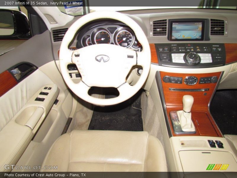 Ivory Pearl / Wheat 2007 Infiniti M 35 Sedan
