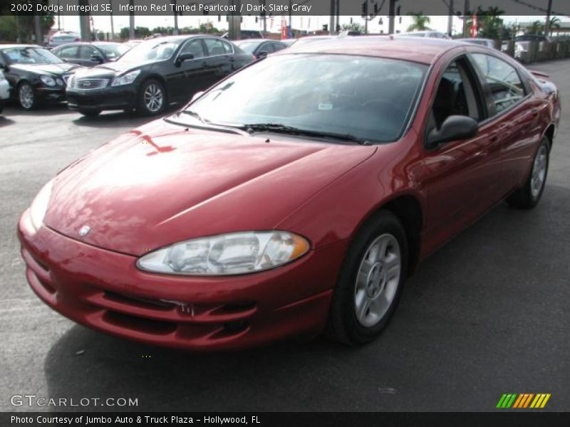 Inferno Red Tinted Pearlcoat / Dark Slate Gray 2002 Dodge Intrepid SE