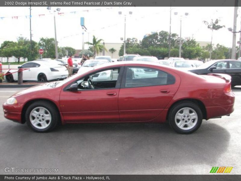 Inferno Red Tinted Pearlcoat / Dark Slate Gray 2002 Dodge Intrepid SE