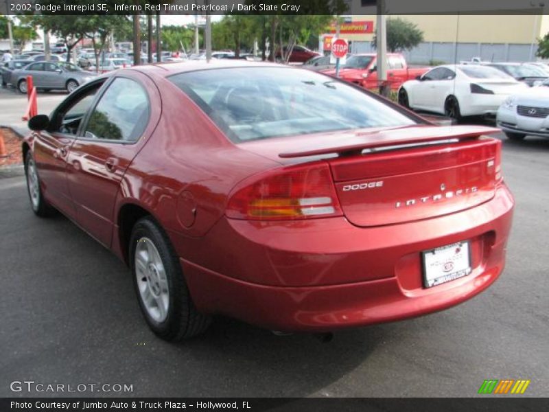 Inferno Red Tinted Pearlcoat / Dark Slate Gray 2002 Dodge Intrepid SE