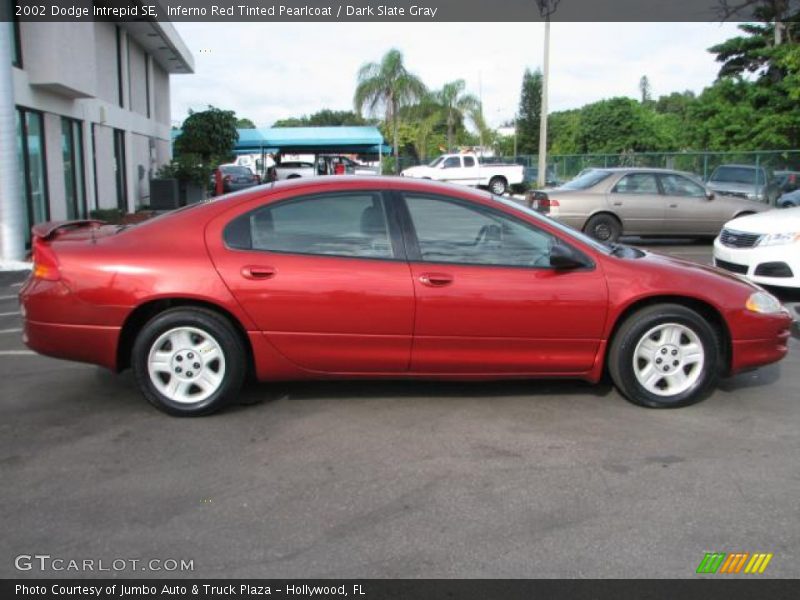 Inferno Red Tinted Pearlcoat / Dark Slate Gray 2002 Dodge Intrepid SE