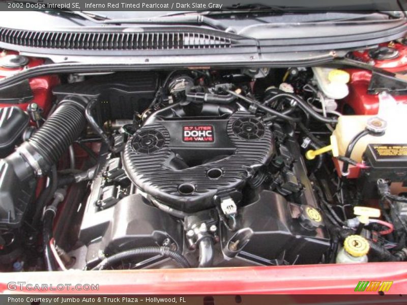 Inferno Red Tinted Pearlcoat / Dark Slate Gray 2002 Dodge Intrepid SE