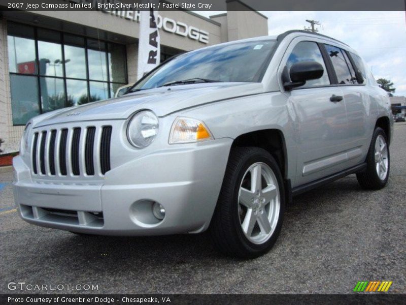 Bright Silver Metallic / Pastel Slate Gray 2007 Jeep Compass Limited
