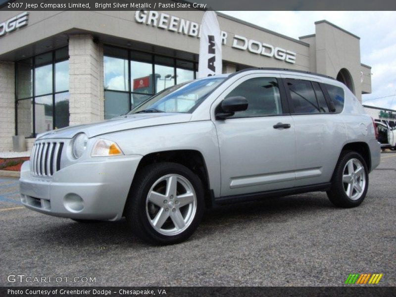 Bright Silver Metallic / Pastel Slate Gray 2007 Jeep Compass Limited