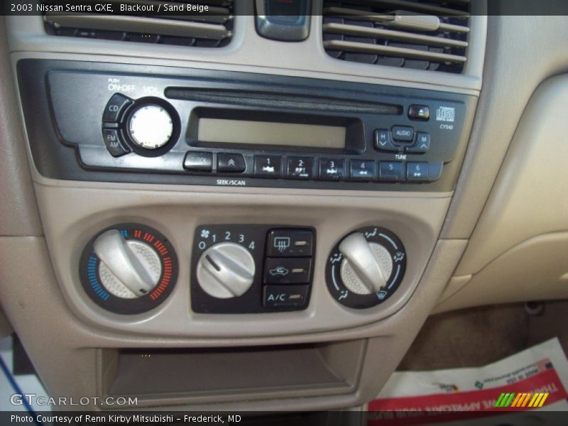 Blackout / Sand Beige 2003 Nissan Sentra GXE