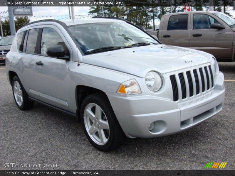 Bright Silver Metallic / Pastel Slate Gray 2007 Jeep Compass Limited