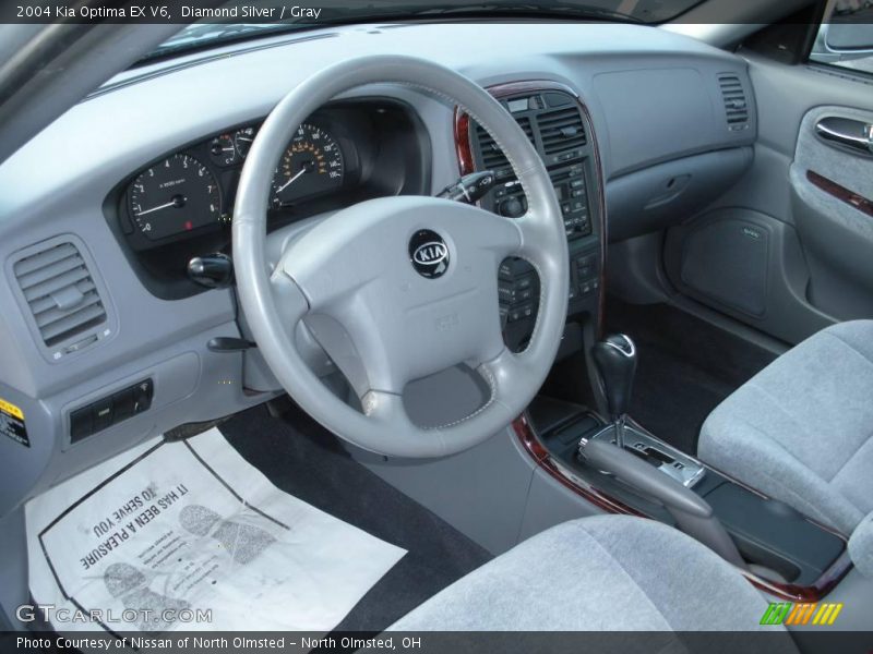 Diamond Silver / Gray 2004 Kia Optima EX V6