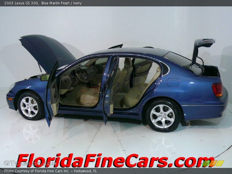 Blue Marlin Pearl / Ivory 2003 Lexus GS 300