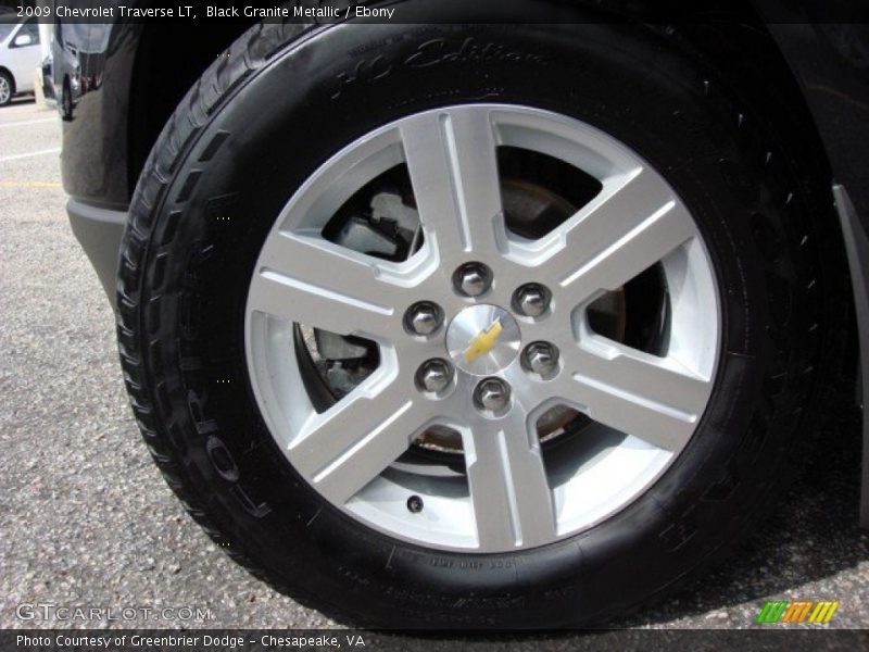 Black Granite Metallic / Ebony 2009 Chevrolet Traverse LT