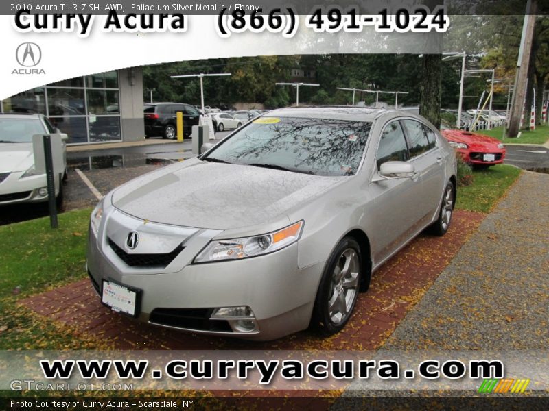 Palladium Silver Metallic / Ebony 2010 Acura TL 3.7 SH-AWD
