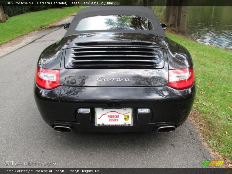 Basalt Black Metallic / Black 2009 Porsche 911 Carrera Cabriolet