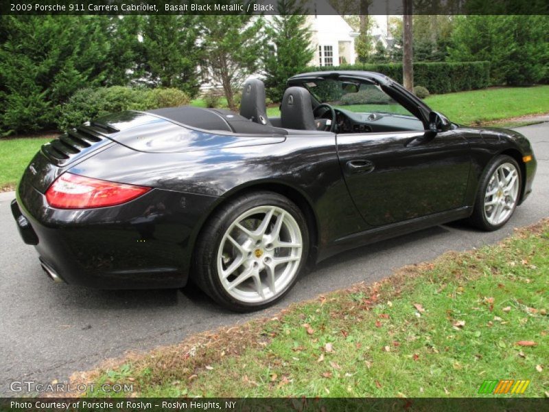 Basalt Black Metallic / Black 2009 Porsche 911 Carrera Cabriolet