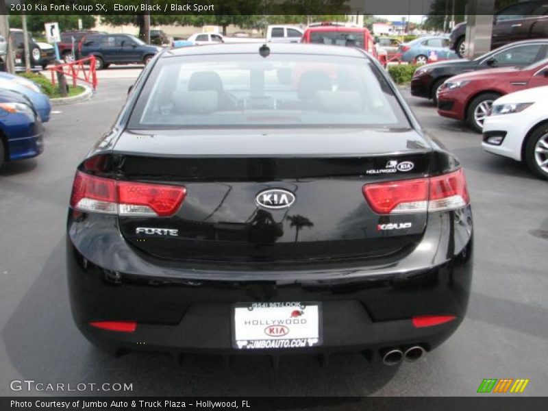 Ebony Black / Black Sport 2010 Kia Forte Koup SX