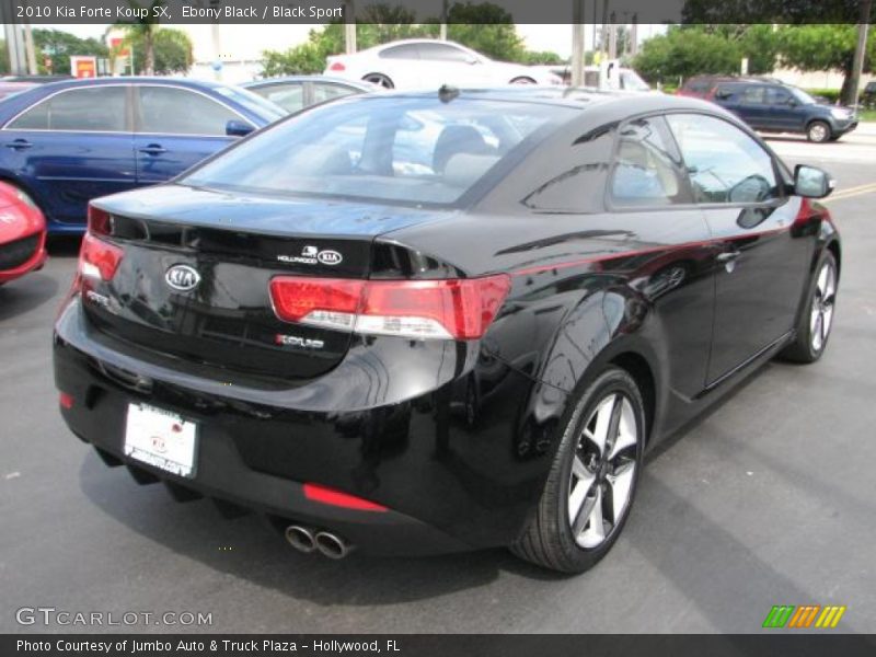 Ebony Black / Black Sport 2010 Kia Forte Koup SX