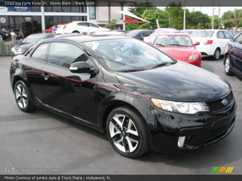 Ebony Black / Black Sport 2010 Kia Forte Koup SX