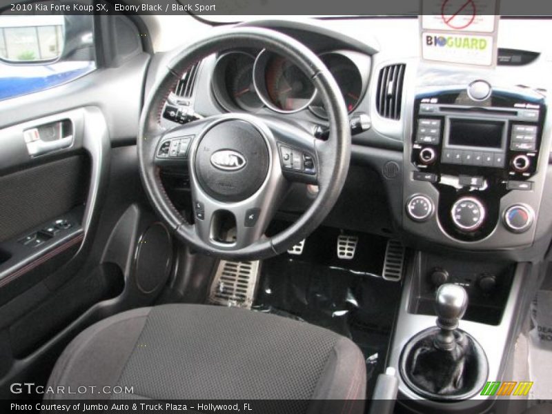 Dashboard of 2010 Forte Koup SX