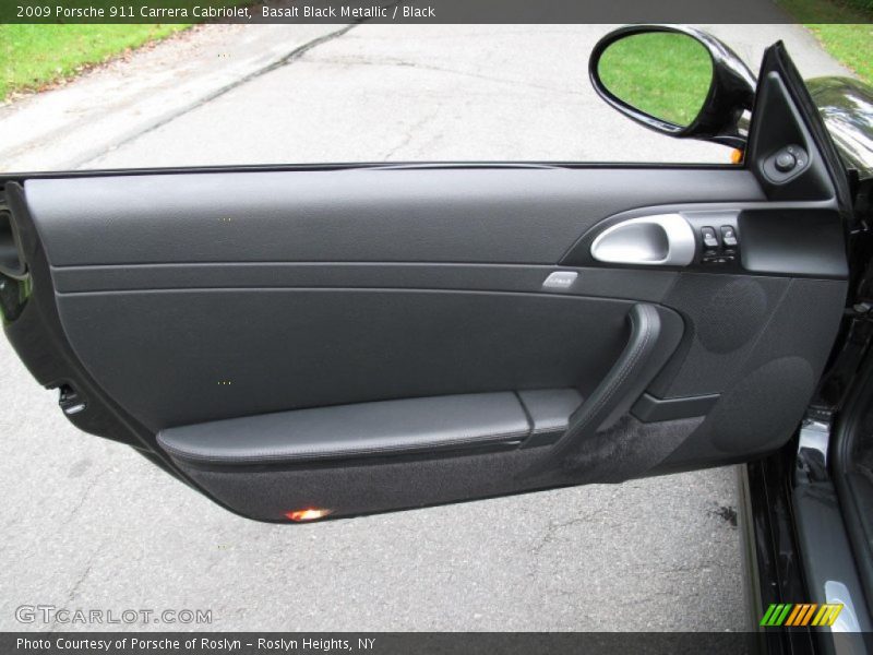Basalt Black Metallic / Black 2009 Porsche 911 Carrera Cabriolet