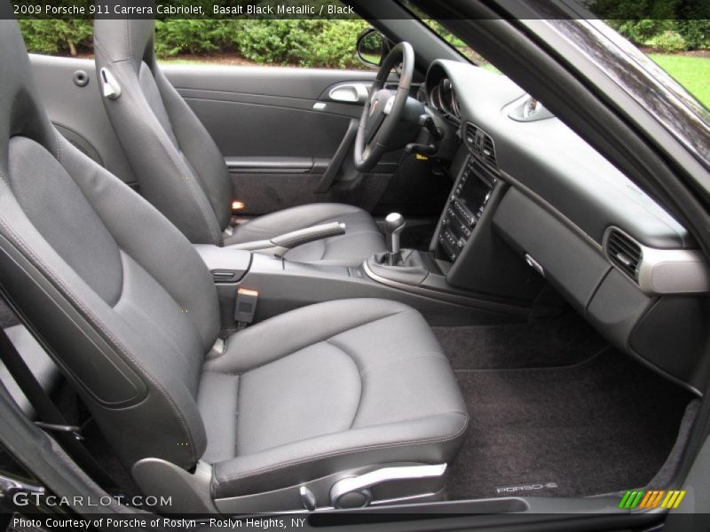Basalt Black Metallic / Black 2009 Porsche 911 Carrera Cabriolet