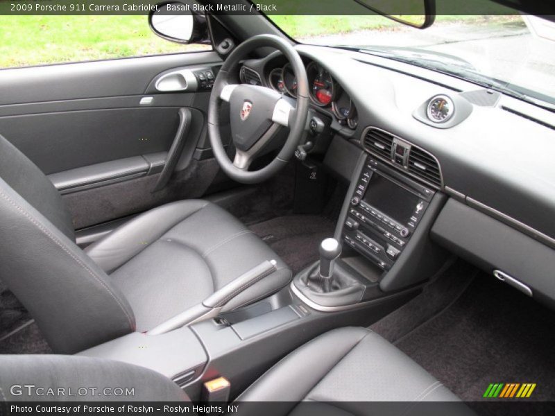 Basalt Black Metallic / Black 2009 Porsche 911 Carrera Cabriolet