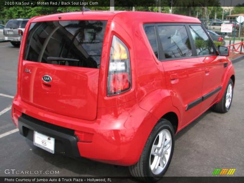 Molten Red / Black Soul Logo Cloth 2010 Kia Soul +