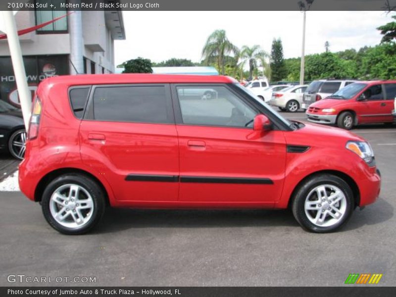 Molten Red / Black Soul Logo Cloth 2010 Kia Soul +