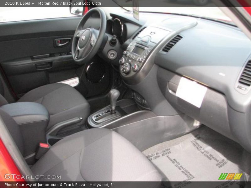 Molten Red / Black Soul Logo Cloth 2010 Kia Soul +