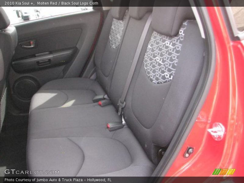 Molten Red / Black Soul Logo Cloth 2010 Kia Soul +