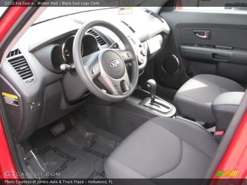 Molten Red / Black Soul Logo Cloth 2010 Kia Soul +