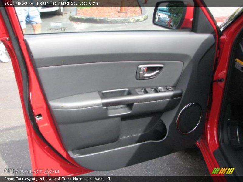 Molten Red / Black Soul Logo Cloth 2010 Kia Soul +