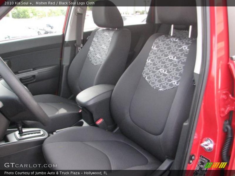 Molten Red / Black Soul Logo Cloth 2010 Kia Soul +