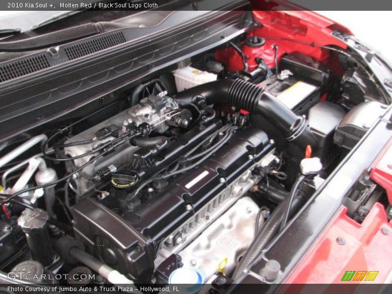 Molten Red / Black Soul Logo Cloth 2010 Kia Soul +