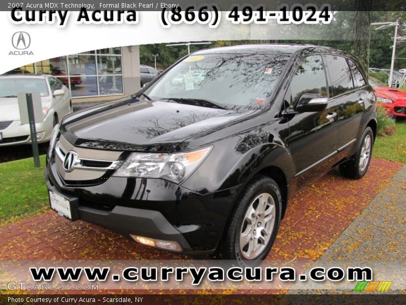 Formal Black Pearl / Ebony 2007 Acura MDX Technology