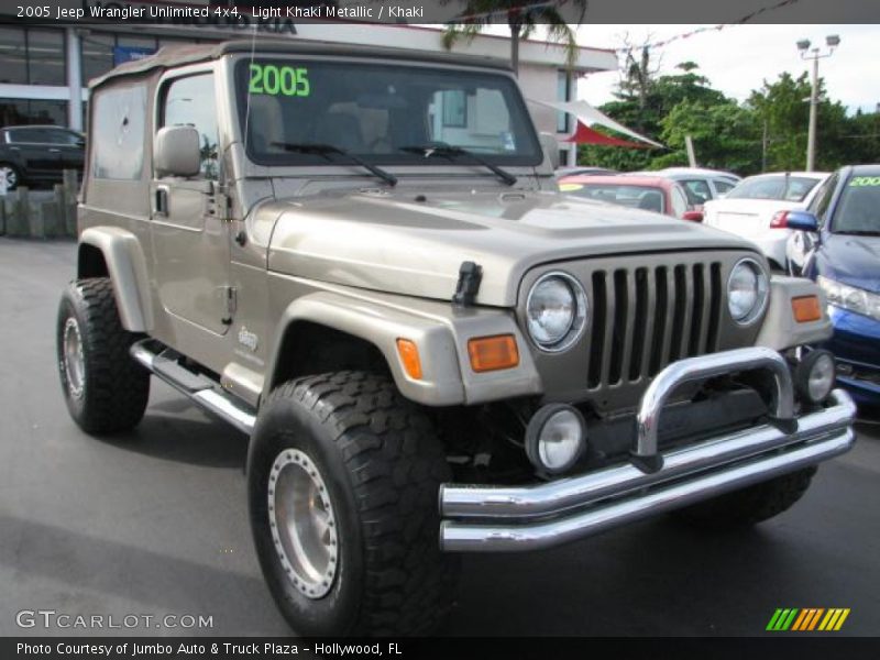 Light Khaki Metallic / Khaki 2005 Jeep Wrangler Unlimited 4x4