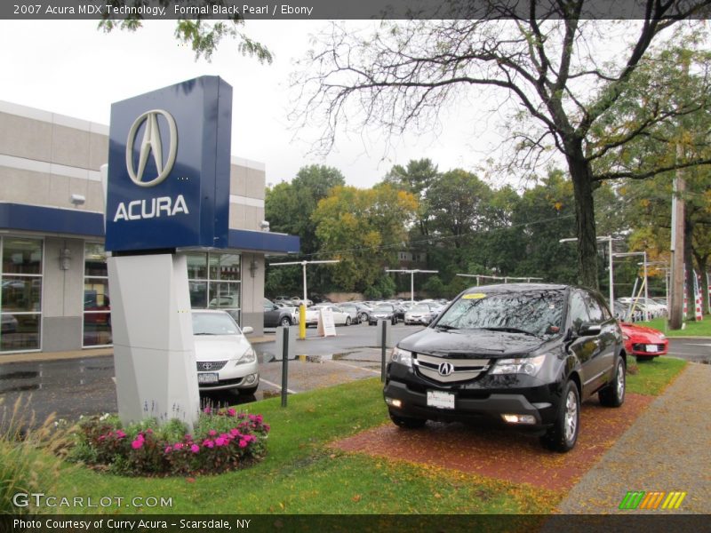 Formal Black Pearl / Ebony 2007 Acura MDX Technology