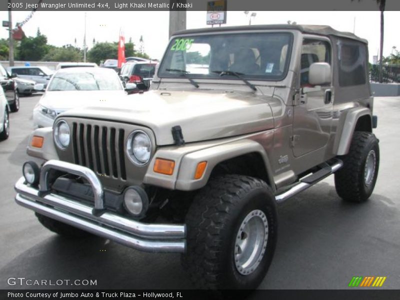 Light Khaki Metallic / Khaki 2005 Jeep Wrangler Unlimited 4x4