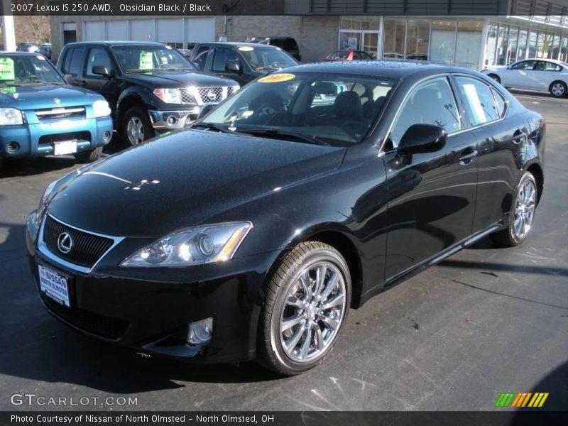 Obsidian Black / Black 2007 Lexus IS 250 AWD